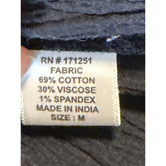 Jennifer & Grace Black Seersucker Top Flutter Sleeve Front Ties Zip Closure Med - Picture 5 of 9